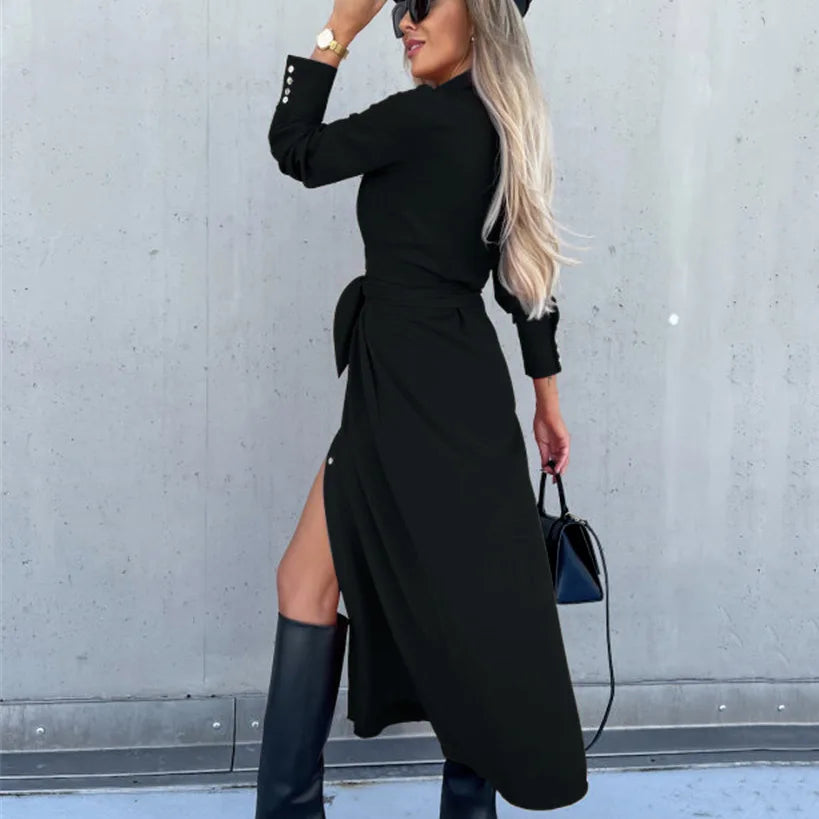 Elegant open maxi dress